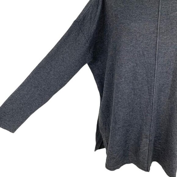 Style & Co Women's Top Tunic Plus Size OX Sweaters Gray Scoop Neck - Picture 4 of 11